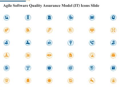 Agile software quality assurance model it icons slide ppt professional