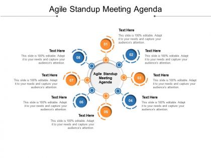 Agile standup meeting agenda ppt powerpoint presentation icon objects cpb