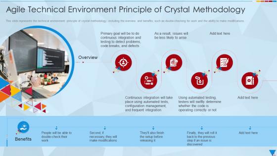 Agile Technical Environment Principle Of Crystal Methodology Ppt Professional
