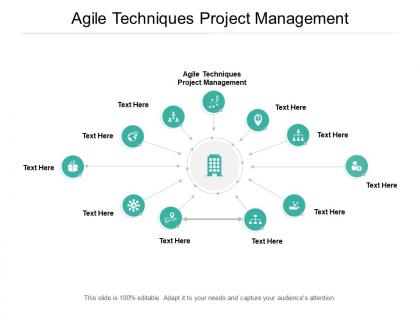 Agile techniques project management ppt powerpoint show aids cpb