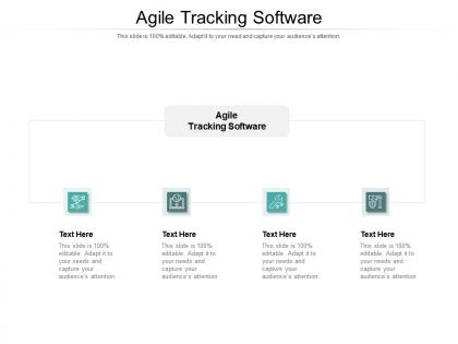 Agile tracking software ppt powerpoint presentation ideas outfit cpb
