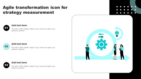 Agile Transformation Icon For Strategy Measurement