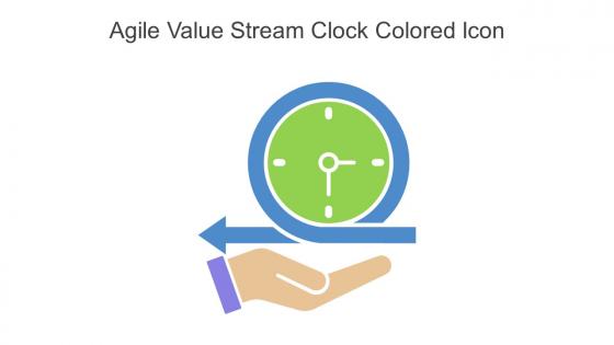 Agile Value Stream Clock Colored Icon In Powerpoint Pptx Png And Editable Eps Format