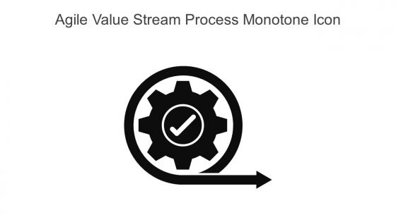 Agile Value Stream Process Monotone Icon In Powerpoint Pptx Png And Editable Eps Format