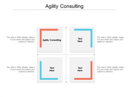 Agility consulting ppt powerpoint presentation icon cpb