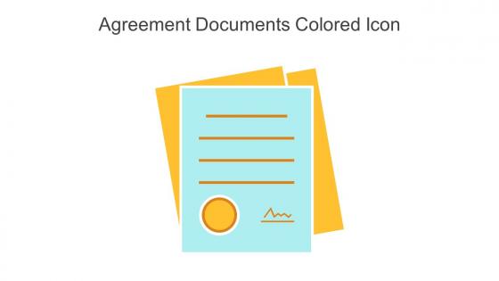 Agreement Documents Colored Icon In Powerpoint Pptx Png And Editable Eps Format