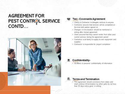 Agreement for pest control service contd ppt powerpoint presentation outline graphics