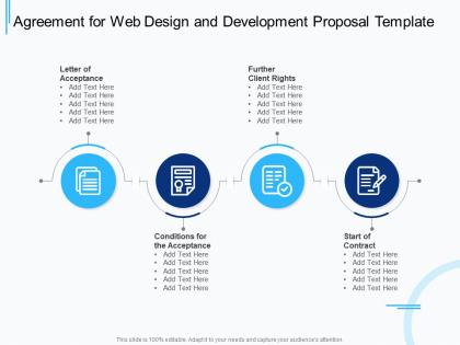 Agreement for web design and development proposal template ppt powerpoint graphics