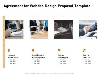 Agreement for website design proposal template ppt powerpoint infographics