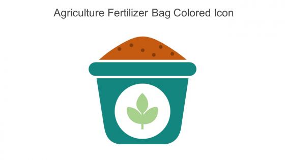 Agriculture Fertilizer Bag Colored Icon In Powerpoint Pptx Png And Editable Eps Format