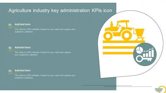Agriculture Industry Key Administration KPIs Icon