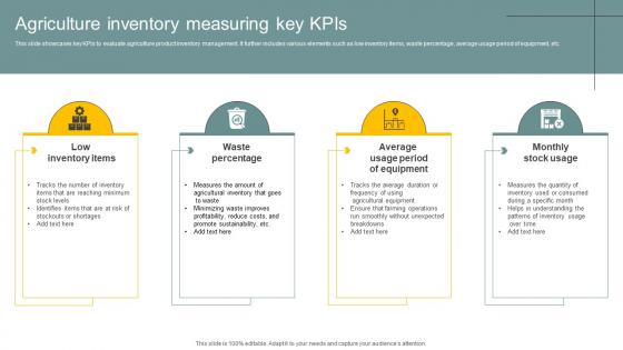 Agriculture Inventory Measuring Key KPIs