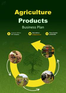 Agriculture Products Business Plan A4 Pdf Word Document