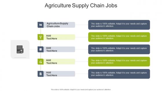 Agriculture Supply Chain Jobs In Powerpoint And Google Slides Cpb