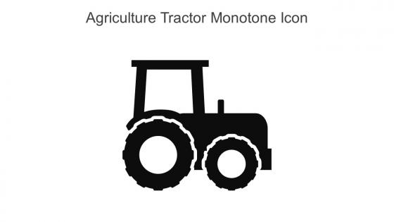 Agriculture Tractor Monotone Icon In Powerpoint Pptx Png And Editable Eps Format