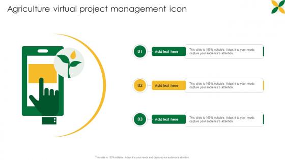 Agriculture Virtual Project Management Icon