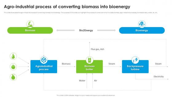 Agro Industrial Process Of Converting Biomass Into Bioenergy