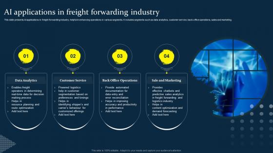 AI Applications In Freight Forwarding Industry
