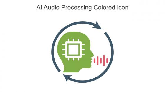 AI Audio Processing Colored Icon In Powerpoint Pptx Png And Editable Eps Format