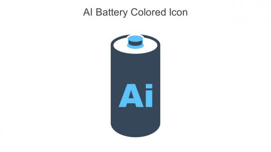 AI Battery Colored Icon In Powerpoint Pptx Png And Editable Eps Format