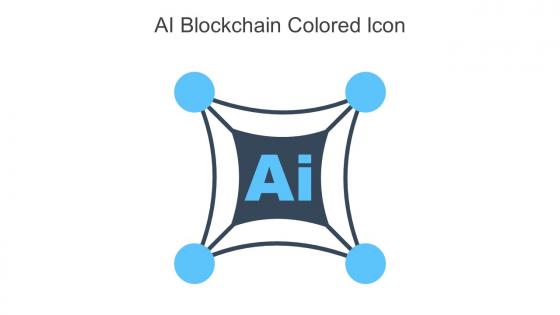 AI Blockchain Colored Icon In Powerpoint Pptx Png And Editable Eps Format
