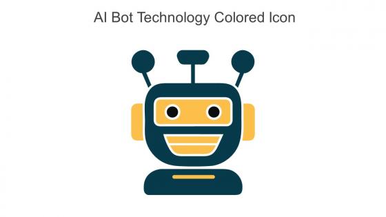 AI Bot Technology Colored Icon In Powerpoint Pptx Png And Editable Eps Format