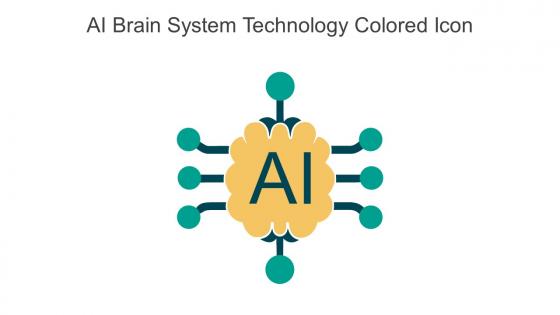 AI Brain System Technology Colored Icon In Powerpoint Pptx Png And Editable Eps Format
