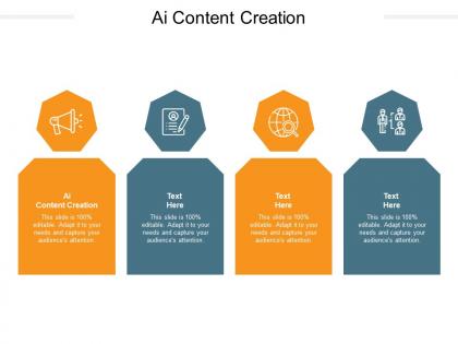 Ai content creation ppt powerpoint presentation infographic template gallery cpb