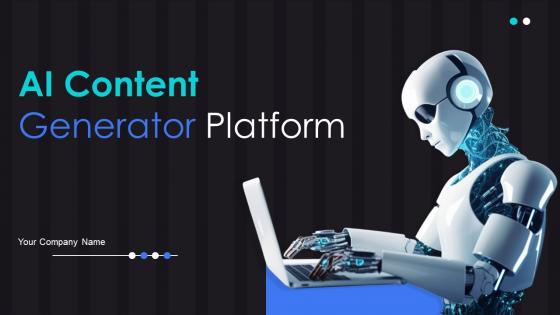 AI Content Generator Platform Powerpoint Presentation Slides AI CD V