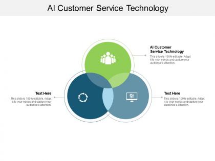 Ai customer service technology ppt powerpoint presentation icon slides cpb