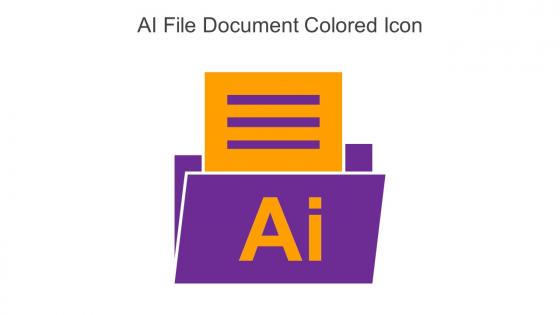 AI File Document Colored Icon In Powerpoint Pptx Png And Editable Eps Format