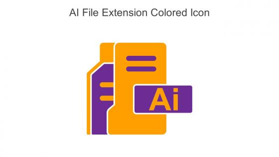 AI File Extension Colored Icon In Powerpoint Pptx Png And Editable Eps Format