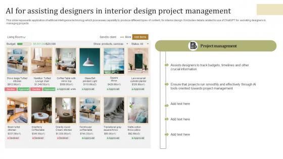 AI For Assisting Designers In Interior Design ChatGPT Transforming Spaces With Gpt ChatGPT SS