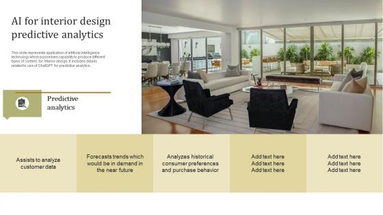 AI For Interior Design Predictive Analytics ChatGPT Transforming Spaces With Gpt ChatGPT SS