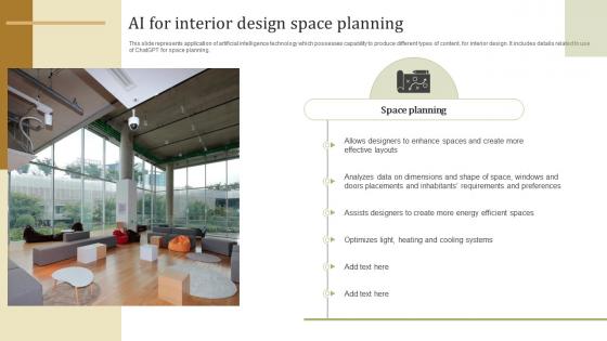 AI For Interior Design Space Planning ChatGPT Transforming Spaces With Gpt ChatGPT SS
