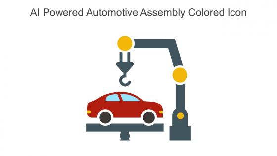 AI Powered Automotive Assembly Colored Icon In Powerpoint Pptx Png And Editable Eps Format