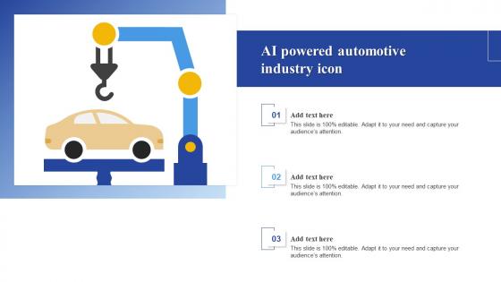 AI Powered Automotive Industry Icon