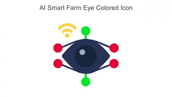 AI Smart Farm Eye Colored Icon In Powerpoint Pptx Png And Editable Eps Format