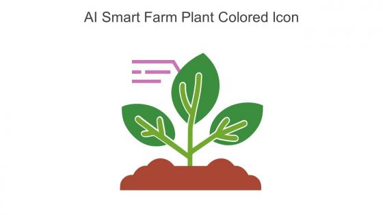 AI Smart Farm Plant Colored Icon In Powerpoint Pptx Png And Editable Eps Format