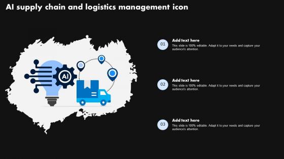 AI Supply Chain And Logistics Management Icon