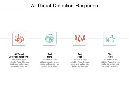 Ai threat detection response ppt powerpoint presentation outline graphics download cpb