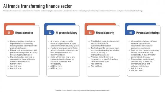 AI Trends Transforming Finance Sector Finance Automation Through AI And Machine AI SS V