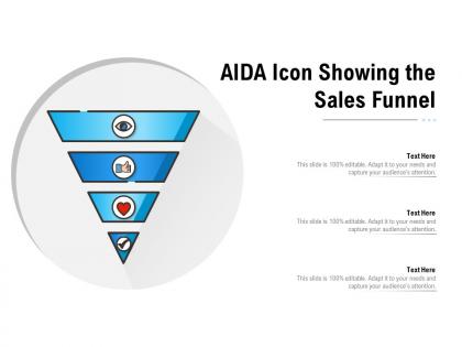 Aida icon showing the sales funnel