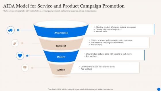Aida Model For Service And Product Campaign Promotion