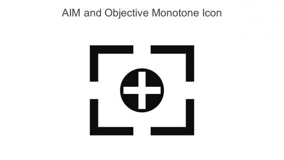 Aim And Objective Monotone Icon In Powerpoint Pptx Png And Editable Eps Format