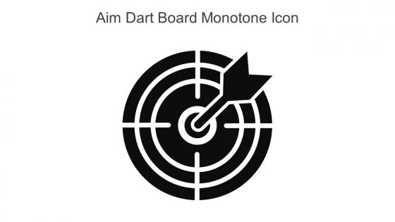 Aim Dart Board Monotone Icon In Powerpoint Pptx Png And Editable Eps Format