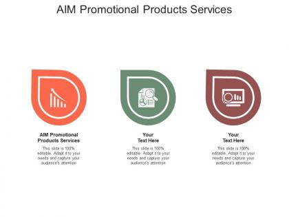 Aim promotional products services ppt powerpoint presentation outline aids cpb