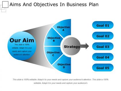 Aims and objectives in business plan good ppt example