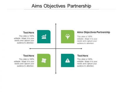Aims objectives partnership ppt powerpoint presentation samples cpb