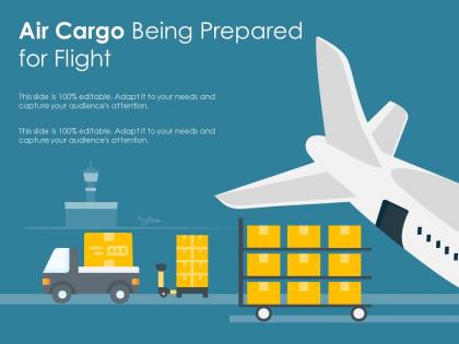 Air cargo being prepared for flight